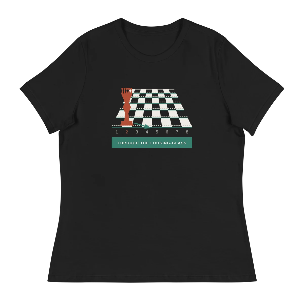 El tablero de la reina roja, Damen-T-Shirt in Schwarz