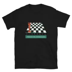 El tablero de la reina roja, camiseta de algodón en color negro