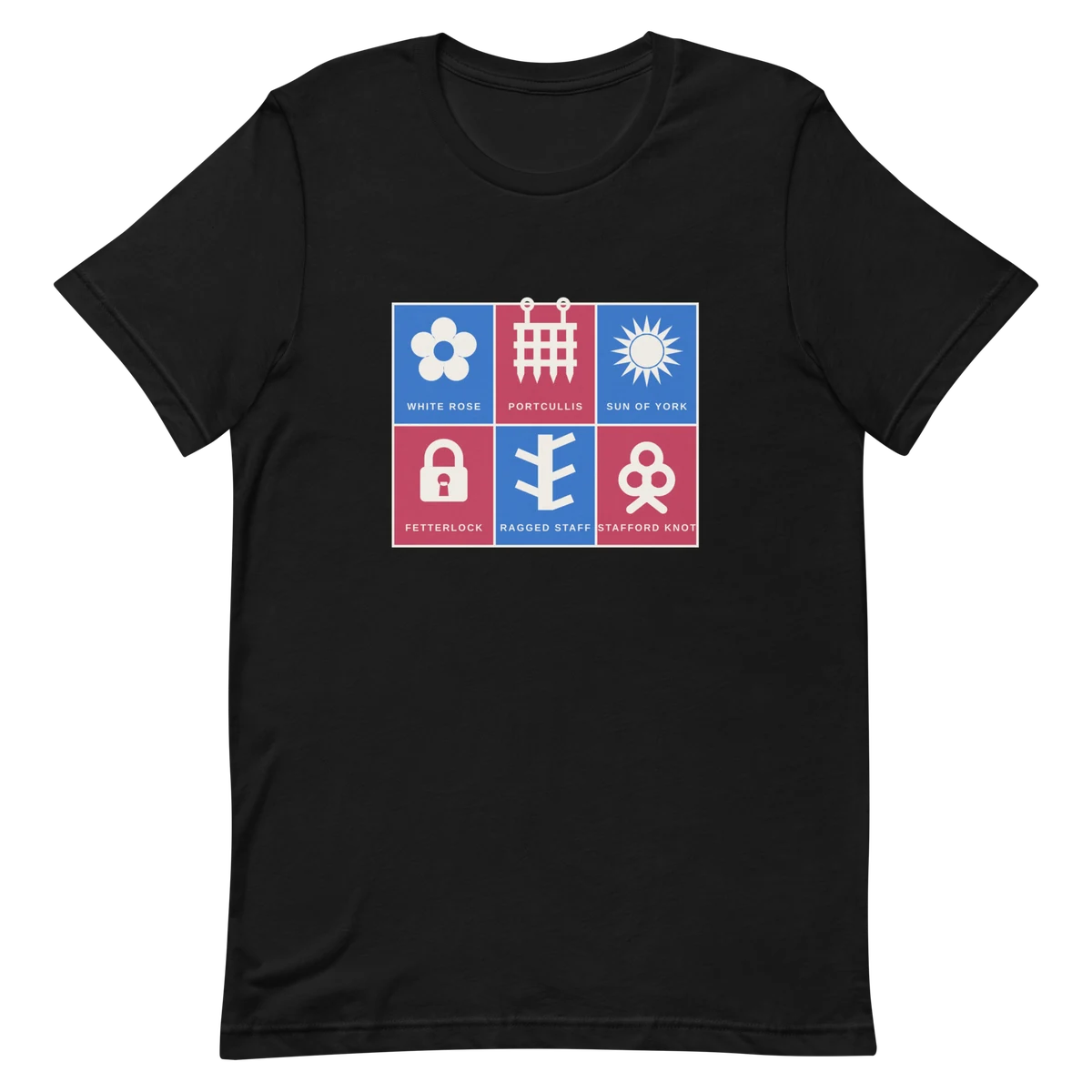 Insignias de manga, camiseta premium de algodón en color negro
