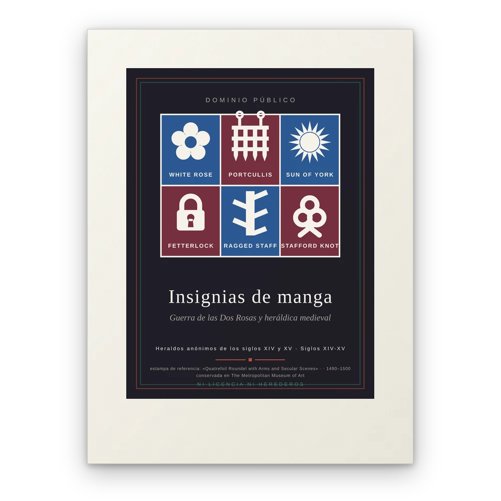 Insignias de manga, lámina en papel mate