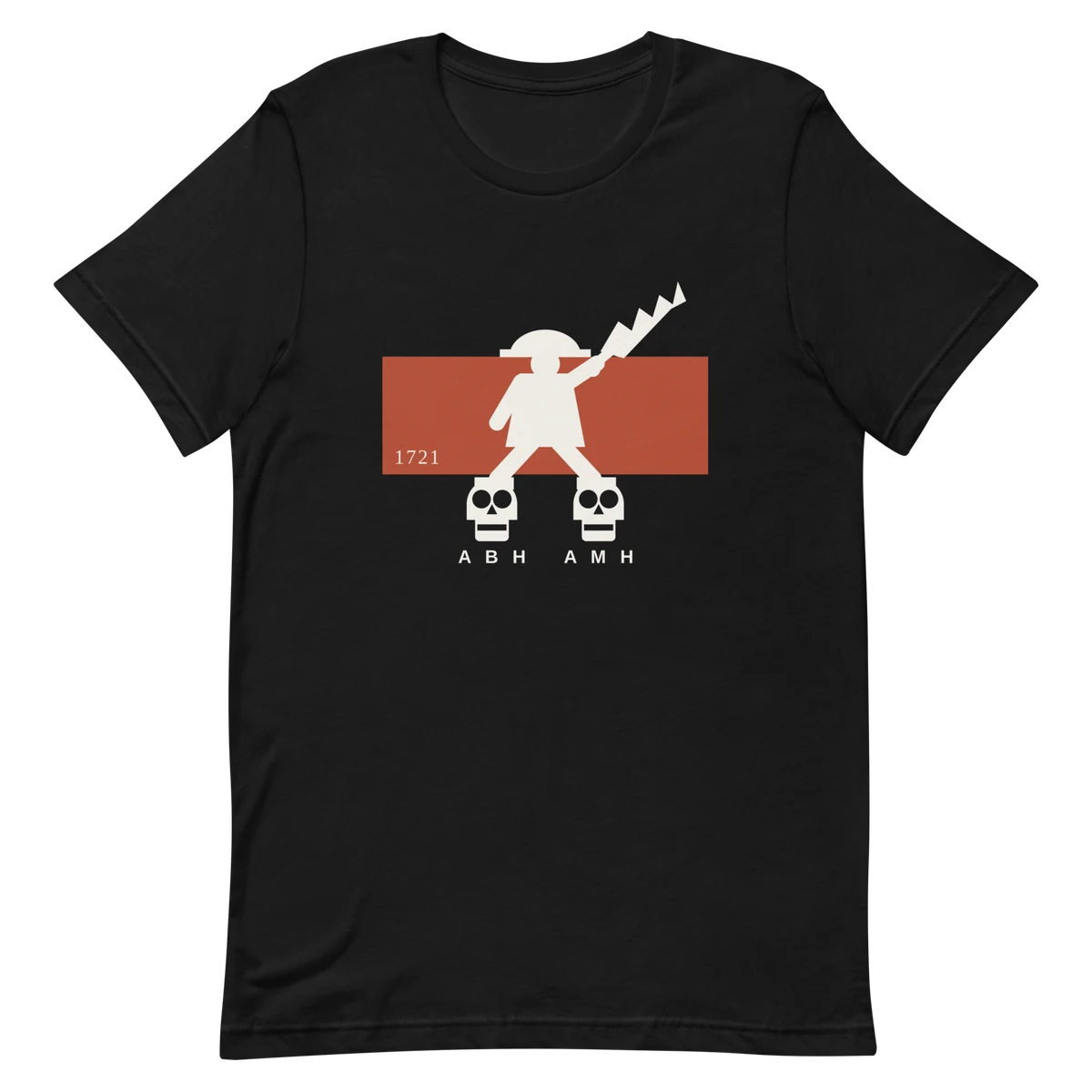 La bandera de Roberts, camiseta premium de algodón en color negro
