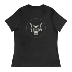 La cadena de Marley, camiseta de mujer en color antracita