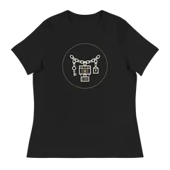 La cadena de Marley, camiseta de mujer en color negro