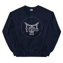 La cadena de Marley, sweat col rond en marine