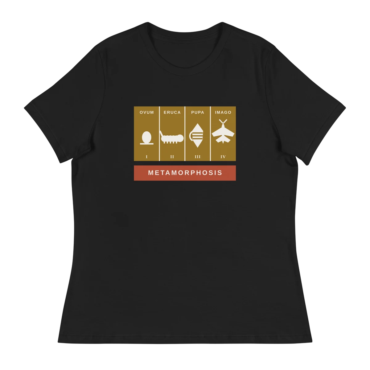 La cadena de Merian, camiseta de mujer en color negro