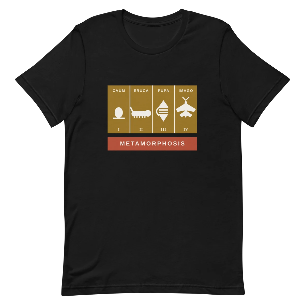 La cadena de Merian, camiseta premium de algodón en color negro