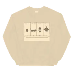 La cadena de Merian, sudadera de cuello redondo en color arena