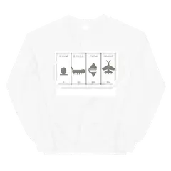 La cadena de Merian, sudadera de cuello redondo en color blanco