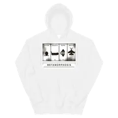 La cadena de Merian, sudadera con capucha en color blanco