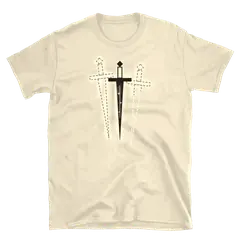 La daga de Macbeth, camiseta de algodón en color arena