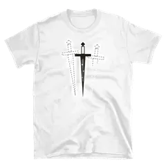 La daga de Macbeth, camiseta de algodón en color blanco