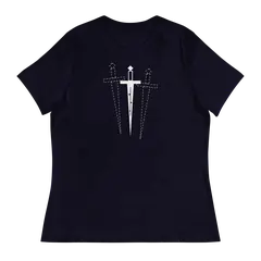 La daga de Macbeth, camiseta de mujer en color marino