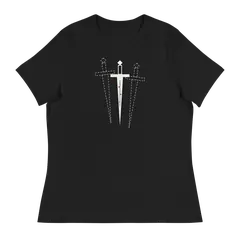 La daga de Macbeth, camiseta de mujer en color negro