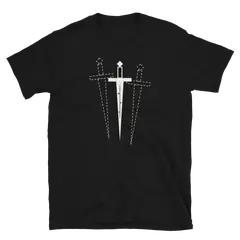 La daga de Macbeth, camiseta de algodón en color negro