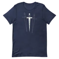 La daga de Macbeth, camiseta premium de algodón en color marino