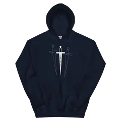 La daga de Macbeth, sudadera con capucha en color marino