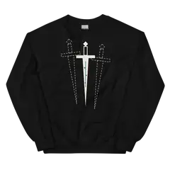 La daga de Macbeth, sudadera de cuello redondo en color negro