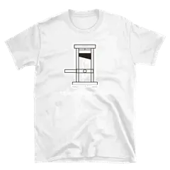 La guillotina, camiseta de algodón en color blanco