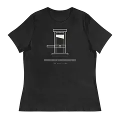 La guillotina, camiseta de mujer en color antracita