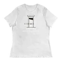 La guillotina, camiseta de mujer en color blanco