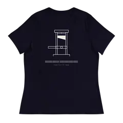 La guillotina, camiseta de mujer en color marino