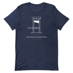 La guillotina, camiseta premium de algodón en color marino