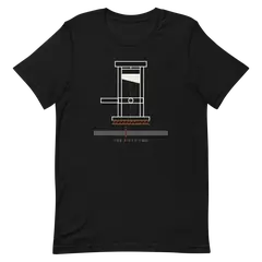 La guillotina, camiseta premium de algodón en color negro