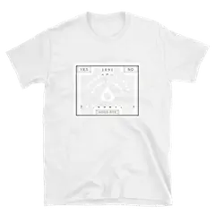 La tabla de 1891, camiseta de algodón en color blanco