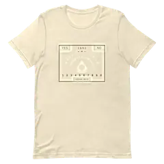 La tabla de 1891, camiseta premium de algodón en color arena