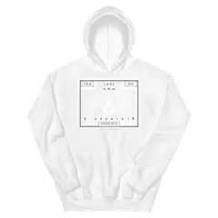 La tabla de 1891, sudadera con capucha en color blanco