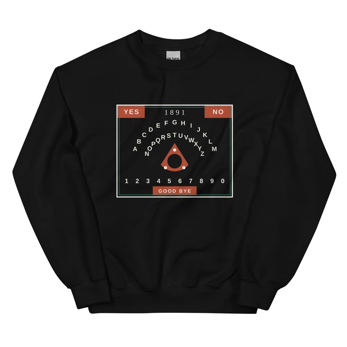La tabla de 1891, sudadera de cuello redondo en color negro