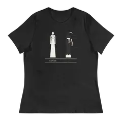 Las dos hermanas, Damen-T-Shirt in Anthrazit
