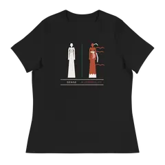 Las dos hermanas, Damen-T-Shirt in Schwarz