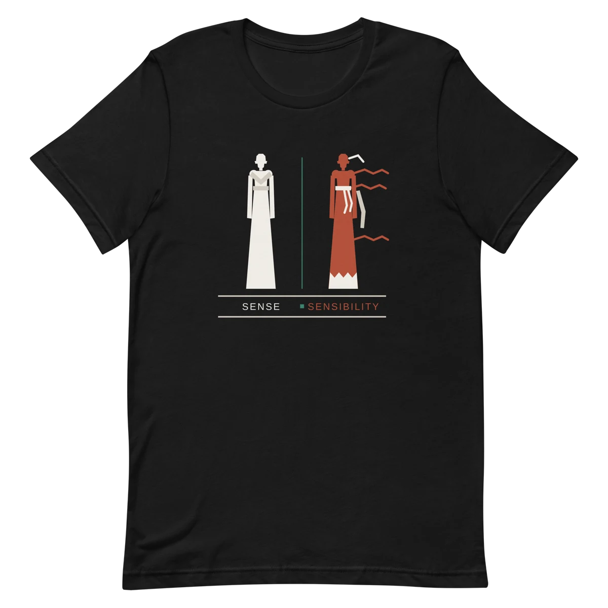 Las dos hermanas, Premium-Baumwoll-T-Shirt in Schwarz