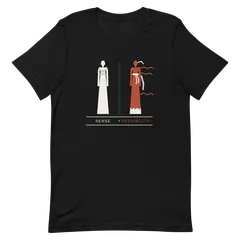 Las dos hermanas, Premium-Baumwoll-T-Shirt in Schwarz