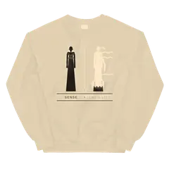 Las dos hermanas, sudadera de cuello redondo en color arena