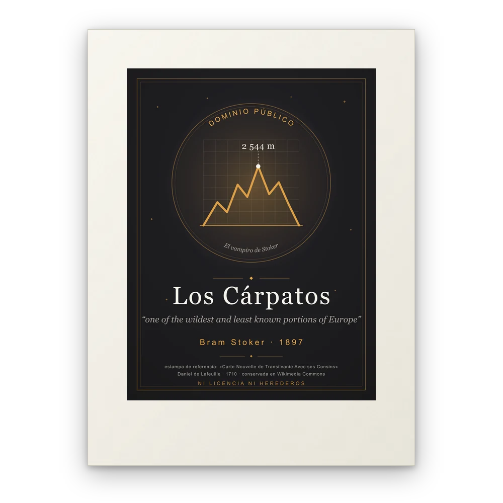 Los Cárpatos, lámina en papel mate