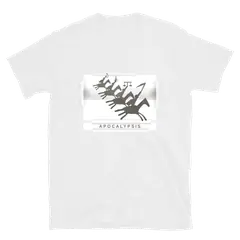 Los cuatro jinetes, Baumwoll-T-Shirt in Weiß