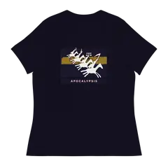 Los cuatro jinetes, camiseta de mujer en color marino