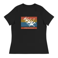 Los cuatro jinetes, camiseta de mujer en color negro