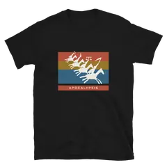 Los cuatro jinetes, Baumwoll-T-Shirt in Schwarz