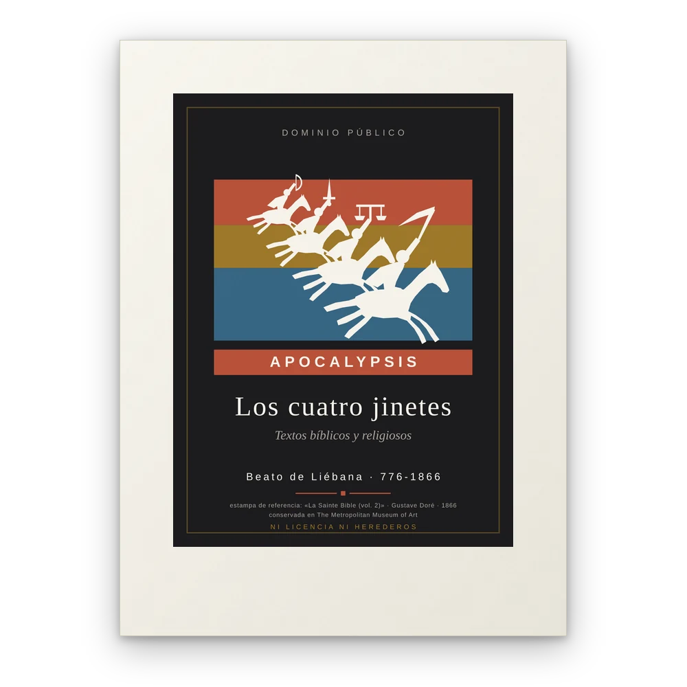 Los cuatro jinetes, lámina en papel mate