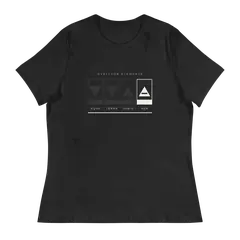 Los cuatro triángulos, Damen-T-Shirt in Anthrazit