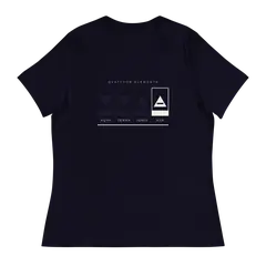 Los cuatro triángulos, Damen-T-Shirt in Navy