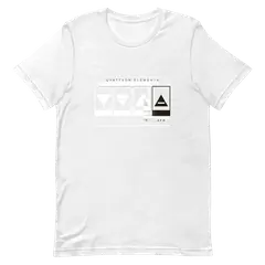 Los cuatro triángulos, Premium-Baumwoll-T-Shirt in Weiß