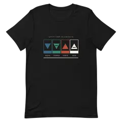 Los cuatro triángulos, Premium-Baumwoll-T-Shirt in Schwarz