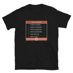 Los seis ingredientes, camiseta de algodón en color negro