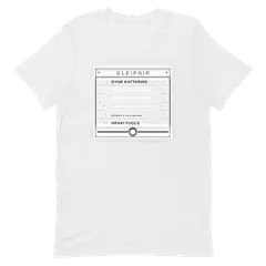 Los seis ingredientes, camiseta premium de algodón en color blanco