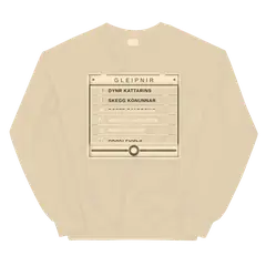Los seis ingredientes, sudadera de cuello redondo en color arena