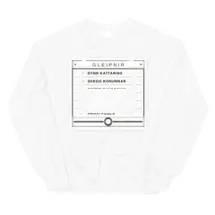 Los seis ingredientes, sudadera de cuello redondo en color blanco